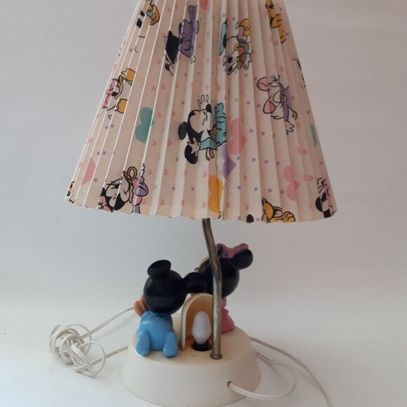 1984 Disney Lamp Baby Mickey and Minnie - Picture 2 of 4